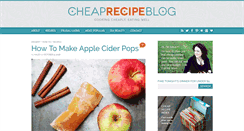 Desktop Screenshot of cheaprecipeblog.com